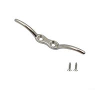 Stainless Steel Rope Cleat Hook 2.5in Polished(2-1/2in) | 304 stainless steel, electrolytic polished finish, prevents rust, 2.5inch size, includes mounting screws