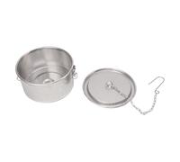 Stainless Steel Seasoning Strainer with One Key Lock, Tea Balls Filter Basket for and, Fine Mesh Infuser with Hanging Chain for Home and Restaurant Kitchen Use (Diamètre 18 cm/7,1 pouces)