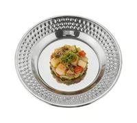 Stainless Steel Serving Plates, Dining Dish Tray Set, Reusable Size, Metal Tableware Everyday Meals, Smooth Polished Finish Design, Kitchen Dining Essential, Home And Event Serving Plates for Family