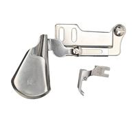 Stainless Steel Sewing Machine Binder | Curved Folder for Hemming Bed Sheets/Towels/Clothes | 1/4 Quilting Guide for Even Hems | Includes Presser Foot