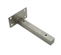 Stainless Steel Shelf Bracket Heavy Duty Wall Board Support Square Tube Practical Workbench Storage Stand Convient aux étagères murales