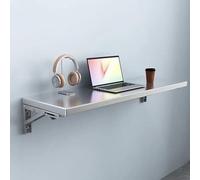 Stainless Steel Shelf, Wall Mounted Folding Table, Stainless Steel Shelf Rack,Space-Saving Kitchen Storage for Balcony, Bathroom, Laundry Room - Compact Design.(50 * 30cm/20 * 12in)