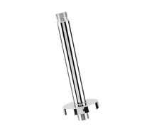 Stainless Steel Shower Arm | Round Top Ceiling Mount for Rain Shower Head | Chrome Plated Pipe with Strong Finish | G1 / 2" Universal Thread for Easy DIY Installation (15.2cm/6in)