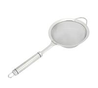 Stainless Steel Sieve Spoon | 30 Mesh Fine Strainer for Cooking Oil & Flour | Long Handle Kitchen Utensil for Frying/Baking/Juicing | 304 Grade, Simple Maintenance