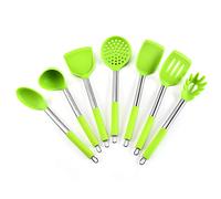 Stainless Steel Silicone Kitchenware Set Non-Stick Pan Drain Spatula Fried Fish Spatula Seven-Piece Kitchen Cooking Tool Set