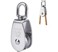 Stainless Steel Single Pulley, 304 Stainless Steel Pulleys, Single Roller Block Pulleys, Single Swivel Pulley, Pulley Pulley For Indoor And Outdoor Ropes - Maximum Load 250kg