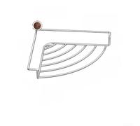 Stainless Steel Sink Corner Rack Drain Basket 22.5x30.8x3cm | Open-bottom design channels water to sink Stable storage for sponges and brushes Space-saving fits standard corners