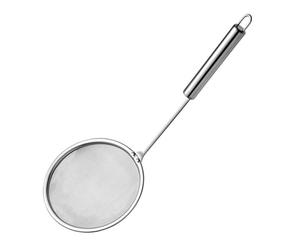 Stainless Steel Skimmer Spoon,Stainless Steel Fine Wire Mesh Oil Filter,Skimmer Spoon Fat Strainer Stainless Steel Fine Mesh Long Handle Hot Pot Skimmer for Grease Foam Kitchen (L)