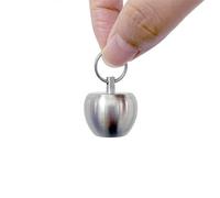 Stainless steel small medicine bottle, apple-shaped mini medicine box, waterproof and sealed, portable storage, heart-saving pills sub-packaging box