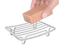 Stainless Steel Soap Stand - Wire Drain Rack for Bar Soap | Rust Resistant Tray for Bathroom, Kitchen Sink, RV, Apartment, Guest Restroom, Dorm, Travel, Compact Storage