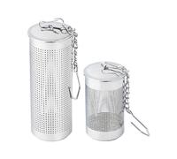 Stainless Steel Spice Tea Strainer Metal Tea Infusers for Tea Brewing 2Pcs Silver