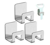 Stainless Steel Sponge Holder - Self Adhesive Kitchen Hook, Durable Dishcloth Storage Rack, Rustproof Wall Mounted Organizer, Compact Cleaning Shelf, Toothbrush Towel Holder | Sink Countertop Home Use