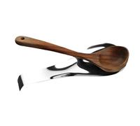 Stainless Steel Spoon Rest - 25x10cm/9.84x3.94 Inches - Tainless Steel Black Spoon Rest | For Kitchen Counter, Cooking Utensil, Stove Top,Rust Resistant, Large Size Spatula