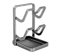 Stainless Steel Spoon Rest With Lid Holder - 9.06 Inches Multifunctional Kitchen Utensil | Drip Tray For Spoons, Spatulas And Cookware Lids - Countertop Organizer For Clean And Efficient Cooking