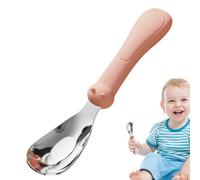 Stainless Steel Spoons - Feeding Spoon With Silicone Handle, Stainless Steel Food And Feeding, Utensils For Safe Soft Tableware Weaning Supplies Kitchen Dining Travel Set Gi