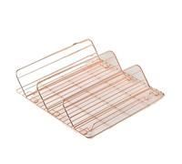 Stainless Steel Square Food Baking Rack Pastry Cake Stand Rose Gold Biscuit Barbecue Cooling Shelf Kitchen Oven Baki Bakeware(With Stand)