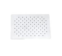 Stainless Steel Square Wall Mount Ceiling Mount Shower Arm And Spray Head Slim Booster Rain Shower Head Bathroom Accessories(Grey 12 inch B)