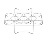 Stainless Steel Steam Rack - Pressure Cooking Stand, Round Steaming Holder, Heavy Duty Kitchen Pot Elevation Support Trivet, Heat Resist Cooking Insert Grid Stand Skewer Holder | Food Preparation