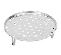 Stainless Steel Steamer Tray | Thicken & Sturdy Steam Holder Shelf with V - Shaped Stand | Even Heat Distribution for Cooking/Dumplings/Vegetables | User - Friendly Rounded (Large diameter 26cm)