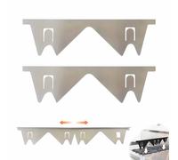 Stainless Steel Stove Counter Gap Cover,Retractable Stove Gap Filler,Range Trim Kit,Adjustable Length 13.8"To 27.5",For Oven, Stovetop And Kitchen Appliances Countertop (Blanc 1 set)