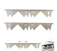 Stainless Steel Stove Counter Gap Cover,Retractable Stove Gap Filler,Range Trim Kit,Adjustable Length 13.8"To 27.5",For Oven, Stovetop And Kitchen Appliances Countertop (Blanc 2 set)