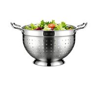 Stainless Steel Strainer, Quick Drain Pasta Colander, 9,44x5,86 Inches Metal Kitchen Basket with Handle Grip, Mesh Drain Bowl, Cooking Accessory for Home and Picnic