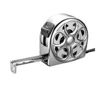 Stainless Steel Tape, Hollow Measuring Tool, 2.56x2.56x1.18 or 2.76x2.76x1.26 Inches Instant Lock Ruler, Anti Fall Device for Industrial Engineering Woodworking Tracks and Outdoor Measurement Tasks