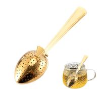 Stainless Steel Tea Infuser - Round Tea Ball, Mesh Strainer, Easy Grip Handle | Compact Diffuser For Brewing Loose Leaves, Travel, Office, Kitchen