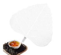 Stainless Steel Tea Strainer - 4x3in Leaf Shape Steeper, Kung Fu Cup Filter, Reusable Metal Infuser, Maple Drink Cover, Bodhi Coffee Screen, Durable Fine Mesh Tool, Heat-Resistant Compact Accessory, K