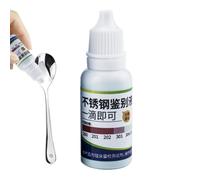 Stainless Steel Test Liquid, 15ml Tableware Detection Liquid, Rapid Testing Reagent for Stainless Steel Tableware, Building Material Analysis Agent, Food Safe, Laboratory Use, Durable, Accurate