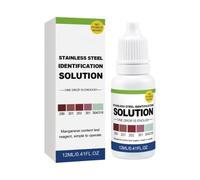 Stainless Steel Test Solution - 12ml Accurate Metal Testing Dropper Bottle | Quick Colorimetric Identification Liquid For Tableware Sanitary Ware | Kitchen Utensils Building Materials, Easy-to-Use Rea
