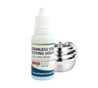 Stainless Steel Testing Solution | 15ml Stainless Steel Test Liquid | Portable Metal Identification Solution | Quick Alloy Testing Reagent Accurate Material Classification Inspection Tool for Metal Pr