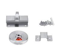 Stainless Steel Toilet Door Lock with Vacant Engaged Indicator | 201 Grade Privacy Bolt Lock for Restroom/Bathroom/Public Toilet | Easy Install for Partition & Bulkhead Doors