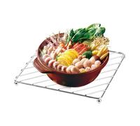 Stainless Steel Trivet - Heat Resistant Square Round Trivets - Dish Mat