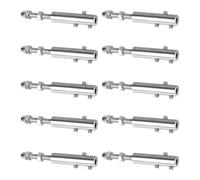 Stainless Steel Turnbuckle Tensioner Set, 10-Piece Hook Hardware Kit for Outdoor Rope Support, Shade Sail Installation, Light Hanging, Railing Anchoring, and Climbing Plant Wire Tightening