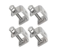 Stainless Steel U Clamps, Heavy Duty C Clamps, Wide Jaw Woodworking Clamps, 304 Steel Vise Clamps, 4-Piece Set