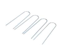 Stainless Steel U Shaped Nail | 4PCS Garden Pegs for Securing Lawn/Artificial Grass/Plant Barrier Fabric | Robust Ground Fastener for Fences & Hoses
