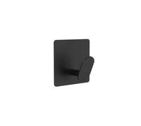 Stainless Steel Wall Hook Bathroom Robe Hooks Adhesive Towel Holder Kitchen Accessories Organizer Multi-Purpose Door Hanger Hook(Black)