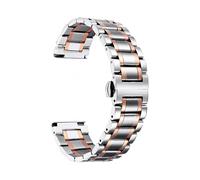 Stainless Steel Watch Bands with Straight & Curved End 5 Color(Gold, Sliver, Black, Rose Gold, Gold-Silver Two Tone) Size(20mm) Valentine Gifts