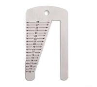 Stainless Steel Watch Strap Ruler 4.6x8cm Dual Scale | Dual-sided scale, stainless steel body, rust-resistant, 4.6x8cm size, precise DIY measuring