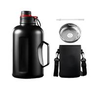 Stainless Steel Water Bottle, Insulated Flask, Leakproof Metal Drinking Flask, Double Wall Vacuum with Straw 1500ml, Ideal for Outdoor, Hiking, Camping, Travel and Sports