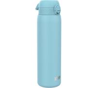 Stainless Steel Water Bottle Lightweight 1 Litre,Non Insulated,Leak-Proof,Easy To Open,Secure Lock,Dishwasher Washable,Carry Handle,Stainless Steel,1200ml,Alaska Blue