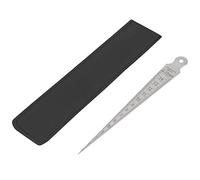 Stainless Steel Wedge Welding Taper Measuring Instrument | 0-15mm Exact Ruler for Hole Checking & Weld Sizing | Engraved Oxidation - Proof Tool/Workshop/Automotive