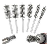 Stainless Steel Wire Brush Head - Rust Removal, Narrow Hole Access
