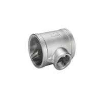 Stainless Steel Wire Port NPT Variable Diameter tee/Inner Wire tee Variable to Small and Medium-Sized Internal SUS304 Pipe Fittings 3 Points 4 Points(G1*G3/4) Plumbing Fittings