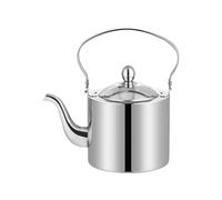 Stainless Tea Kettle - Stainless Steel Water Kettle | Fine Filter Long Spout Pouring Pot System | Śtainless Steel Water Heating Dispenser Kitchen Camping Travel Office Home Coffee Tea Brewing Liquid C