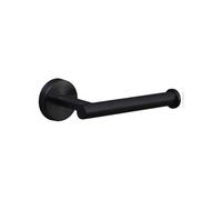 Stainless Toilet Roll Paper Towel Holder Rack Hanger Wall Mount Drill Gold Silver Black Bathroom Tissue(16cm Black 1pcs)
