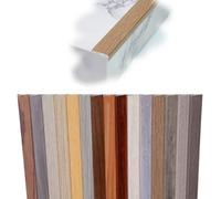 Stair Edging Aluminum Stair Trim 36" 40" 43" 48" 51" 55" 60" Stairs Nose Molding Non-Slip, Step Edge Trim L Shape Edge Protector 20mm Wide(Brown,L 110CM/43in)