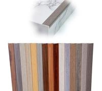 Stair Edging Aluminum Stair Trim 36" 40" 43" 48" 51" 55" 60" Stairs Nose Molding Non-Slip, Step Edge Trim L Shape Edge Protector 20mm Wide(Grey Oak,L 120CM/48in)