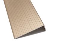 Stair Nose Edging Metal, 3 In Stair Nosing Edge Trim Silver Gold Step Molding Strips Protector 36 40 48" 60 67 Inches Floor Transition Ramp Reducer for Laminate Flooring(C,W 75MM - L 150cm/59in)